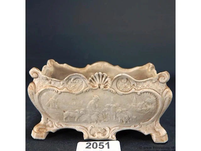 Antieke aardewerk cache-pot - afbeelding 2 van  5