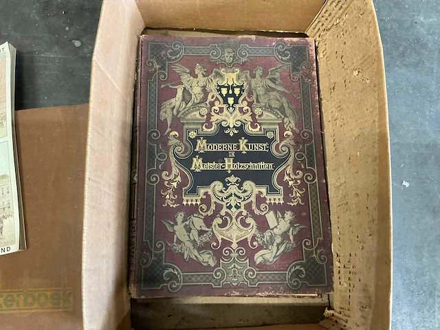 Antieke boeken (7x) - "moderne kunst in meister-holzschnitten" - afbeelding 3 van  12
