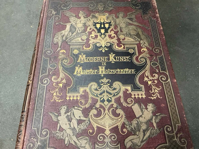 Antieke boeken (7x) - "moderne kunst in meister-holzschnitten" - afbeelding 5 van  12
