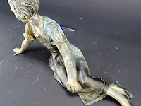 Antieke bronzen juffrouw - afbeelding 3 van  5