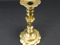Antieke bronzen kandelaar - afbeelding 3 van  5