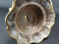 Antieke bronzen kandelaar - afbeelding 5 van  5