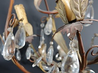 Antieke chandelier met kristallen tranen - afbeelding 5 van  5