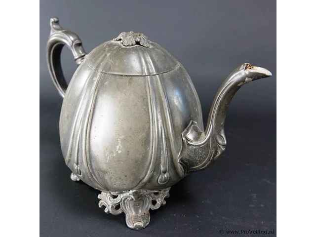 Antieke e. stacey & son theepot - afbeelding 3 van  5