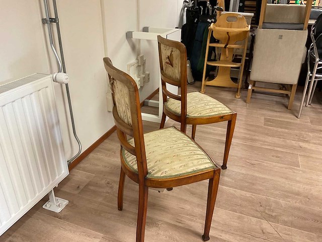 Antieke eetkamerstoelen 2x - afbeelding 2 van  4