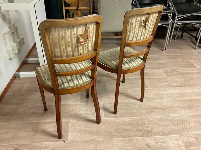 Antieke eetkamerstoelen 2x - afbeelding 3 van  4