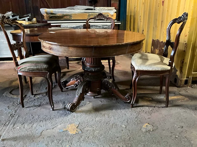 Antieke eetkamertafel - afbeelding 5 van  9
