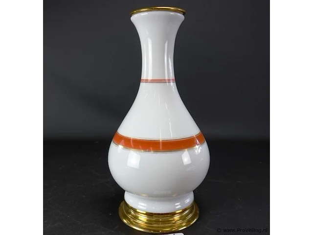 Antieke (eind 19de eeuw) opaline lampvoet - afbeelding 2 van  5