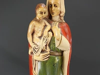 Antieke gipsen madonna - afbeelding 2 van  5