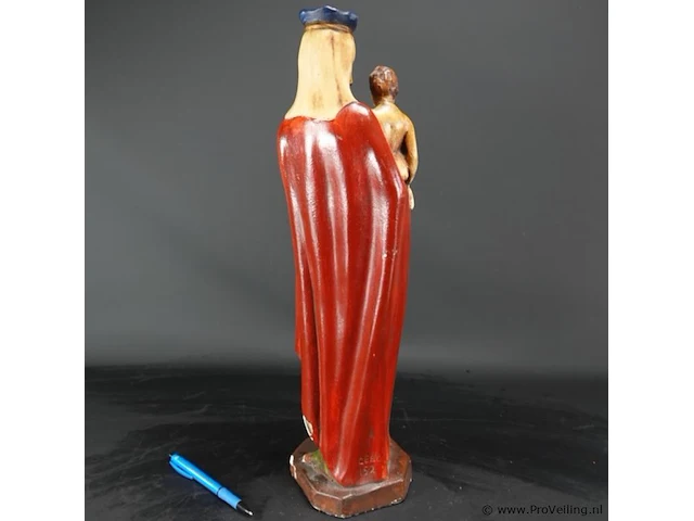 Antieke gipsen madonna - afbeelding 4 van  5