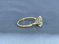 Antieke gouden ring met een grote natuurlijke oud geslepen diamant - afbeelding 9 van  10