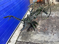 Antieke handploeger ploeg rolbaar - afbeelding 4 van  4