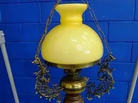 Antieke hanglamp met opaline kap - afbeelding 2 van  5