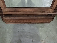 Antieke houten kledingkast met spiegel - afbeelding 9 van  13