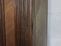 Antieke houten kledingkast met spiegel - afbeelding 13 van  13