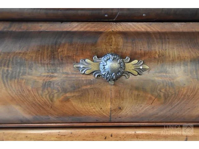 Antieke klep secretaire kast. - afbeelding 3 van  9