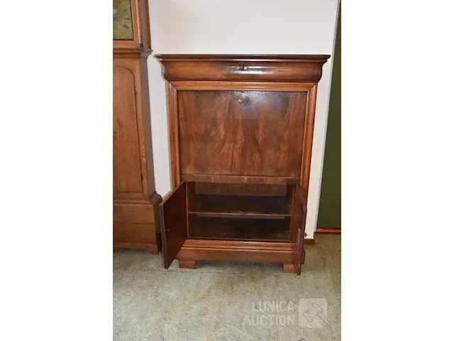 Antieke klep secretaire kast. - afbeelding 6 van  9