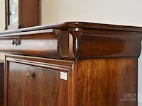 Antieke klep secretaire kast. - afbeelding 9 van  9