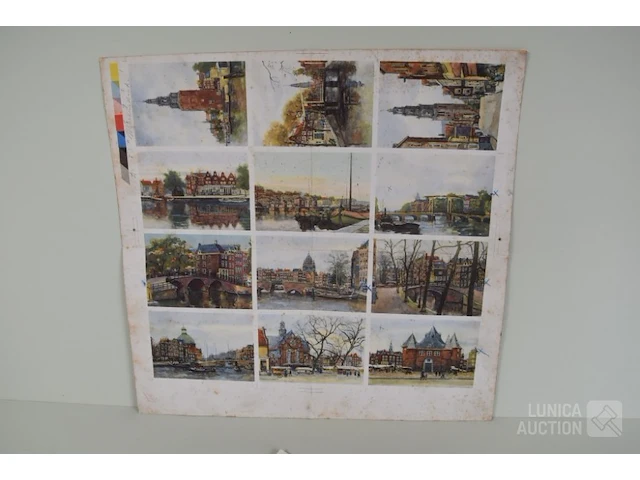 Antieke kleurproefdrukken - afbeelding 3 van  10