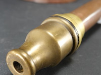 Antieke koper met brons brandweerspuit - afbeelding 3 van  5