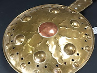 Antieke koperen kastanje pan - afbeelding 2 van  5