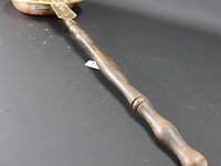 Antieke koperen kastanje pan - afbeelding 3 van  5