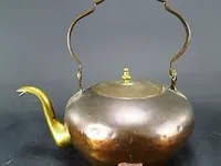 Antieke koperen ketel - afbeelding 1 van  5