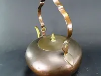 Antieke koperen ketel - afbeelding 3 van  5