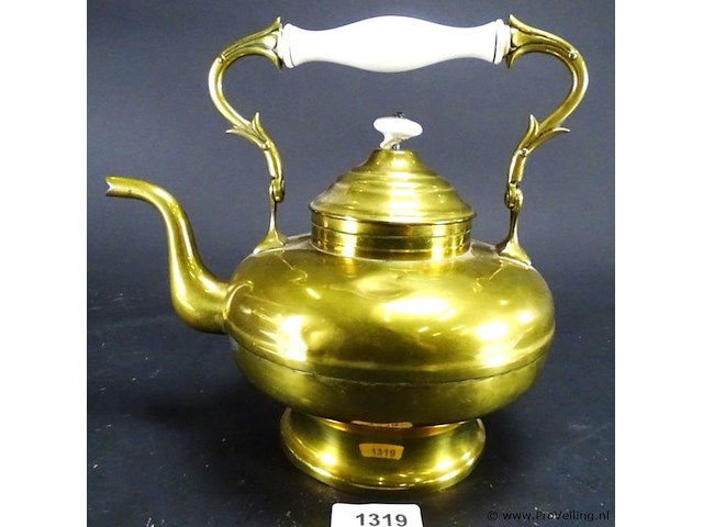 Antieke koperen ketel - afbeelding 1 van  5