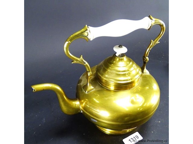 Antieke koperen ketel - afbeelding 3 van  5