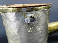 Antieke koperen olielamp - afbeelding 3 van  3