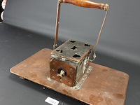 Antieke koperen rijtuigstoof - afbeelding 1 van  5