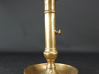 Antieke koperen schuifkandelaar - afbeelding 2 van  5