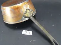 Antieke koperen steelpan - afbeelding 3 van  5