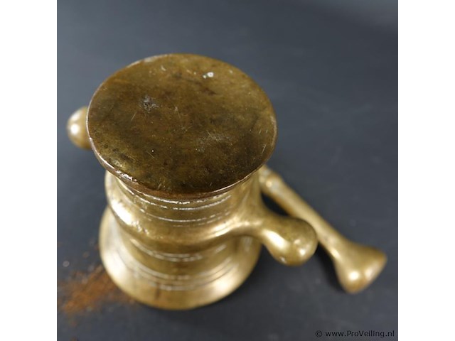 Antieke koperen vijzel - afbeelding 5 van  5