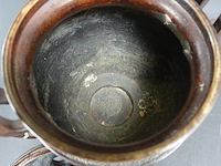 Antieke late qing-dynastie brons cloisonné wierookhouder - afbeelding 6 van  11