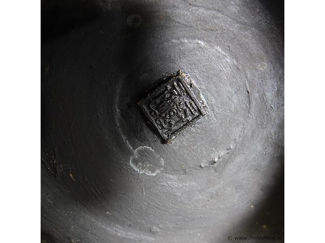 Antieke late qing-dynastie brons cloisonné wierookhouder - afbeelding 9 van  11