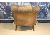 Antieke lederen fauteuil - afbeelding 4 van  4