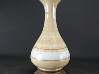 Antieke messing met opaline lampvoet - afbeelding 2 van  5