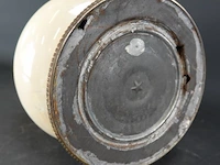 Antieke messing met opaline lampvoet - afbeelding 5 van  5