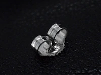 Antieke oorbellen met oud briljant geslepen diamanten en smaragden in druppelvorm van hoge kwaliteit - afbeelding 8 van  8