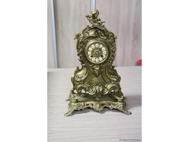 Antieke pendule in louis xv-stijl - afbeelding 1 van  7
