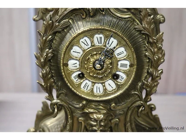 Antieke pendule in louis xv-stijl - afbeelding 3 van  7