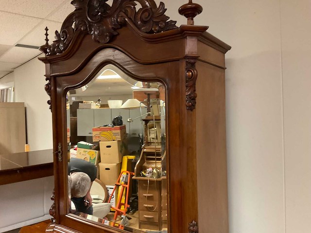 Antieke spiegelkast - afbeelding 4 van  5