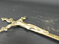 Antieke staande bronzen crucifix - afbeelding 4 van  5