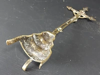 Antieke staande bronzen crucifix - afbeelding 5 van  5