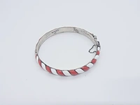 Antieke sterling zilveren armband cloisonné - afbeelding 2 van  4