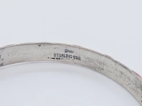 Antieke sterling zilveren armband cloisonné - afbeelding 4 van  4