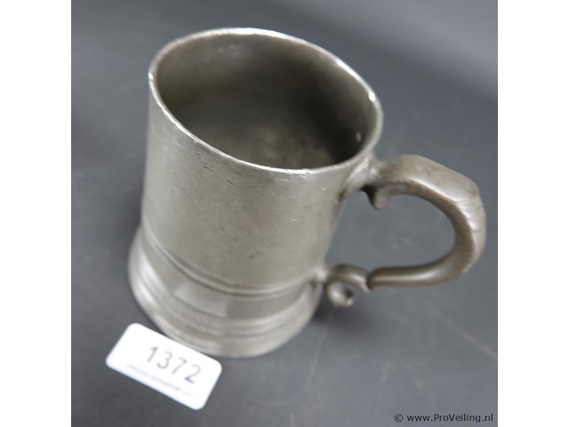 Antieke tinnen kroes - afbeelding 2 van  5