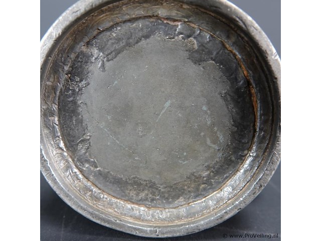 Antieke tinnen kroes - afbeelding 5 van  5